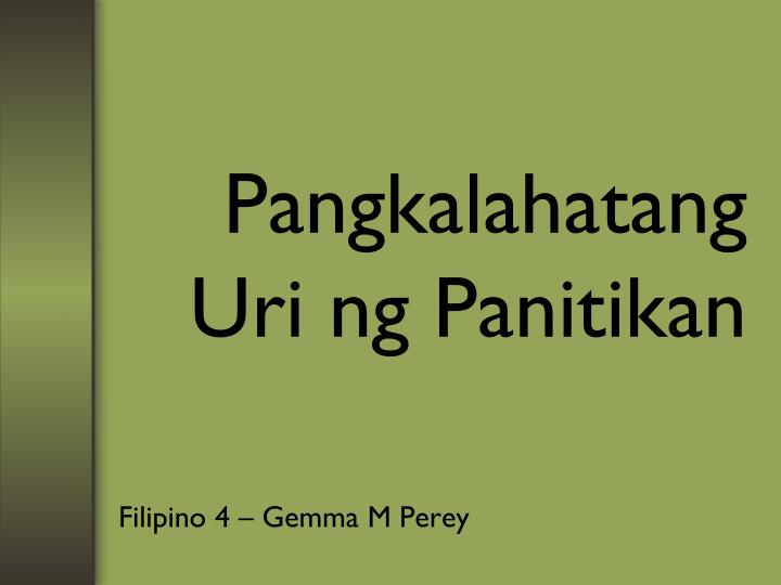 panitikang pilipino pdf