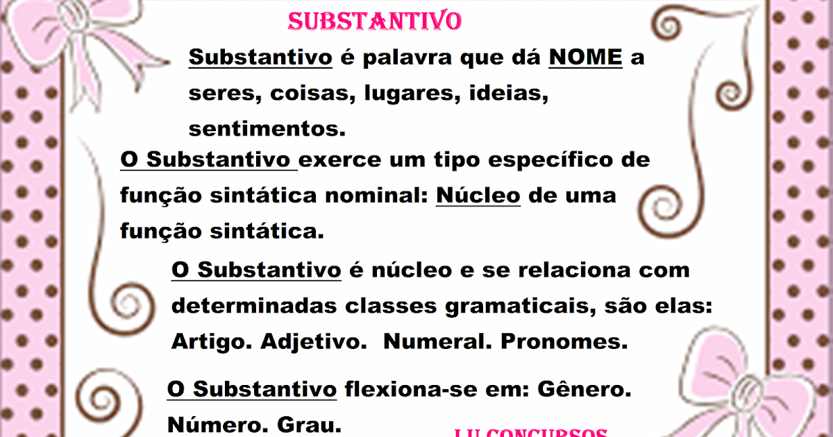 Retire Da Tira Um Exemplo De Substantivo