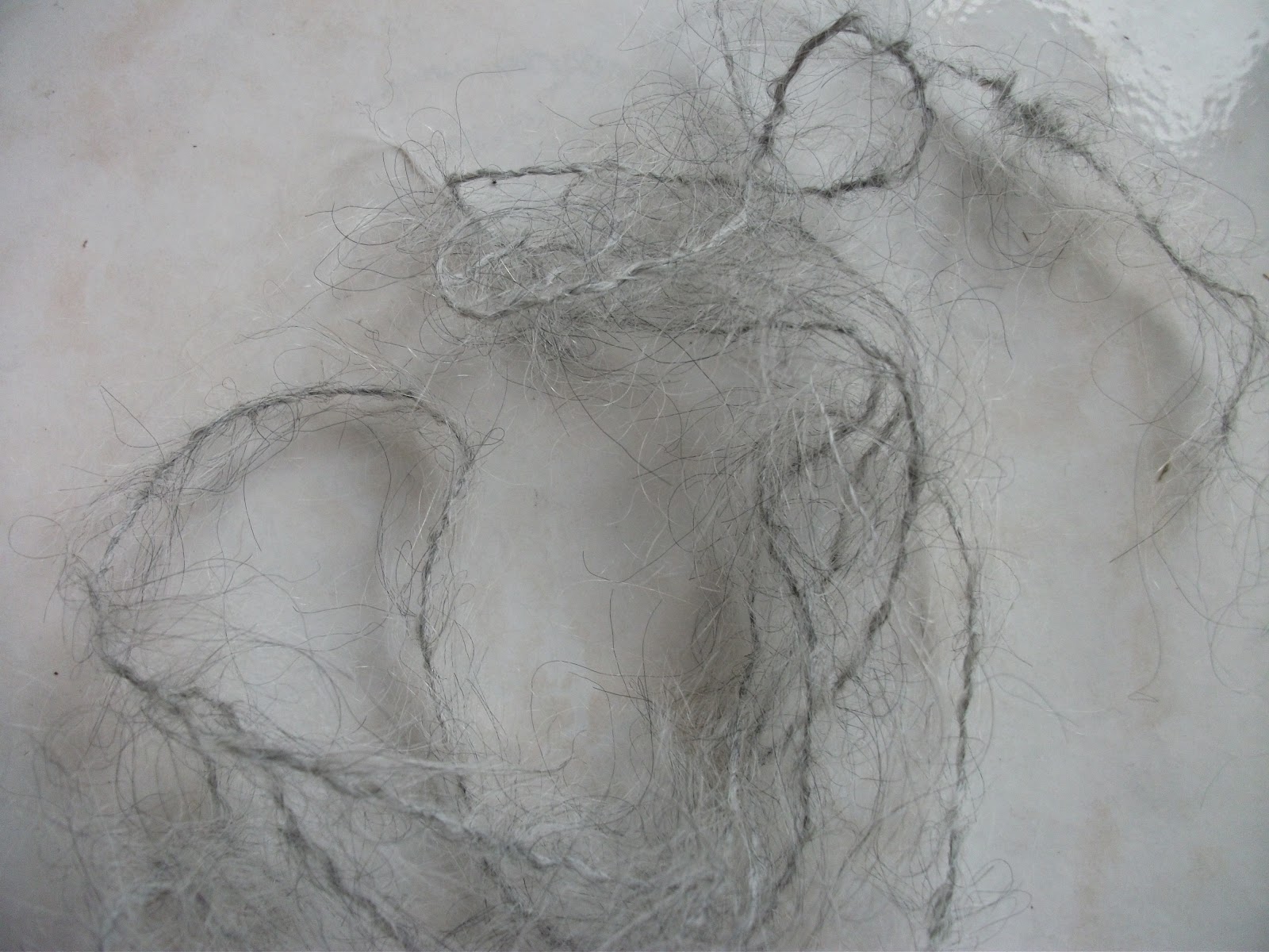 Bloomingdale Farm Natural Fiber and Yarn Silver gray fuzzy mohair yarn