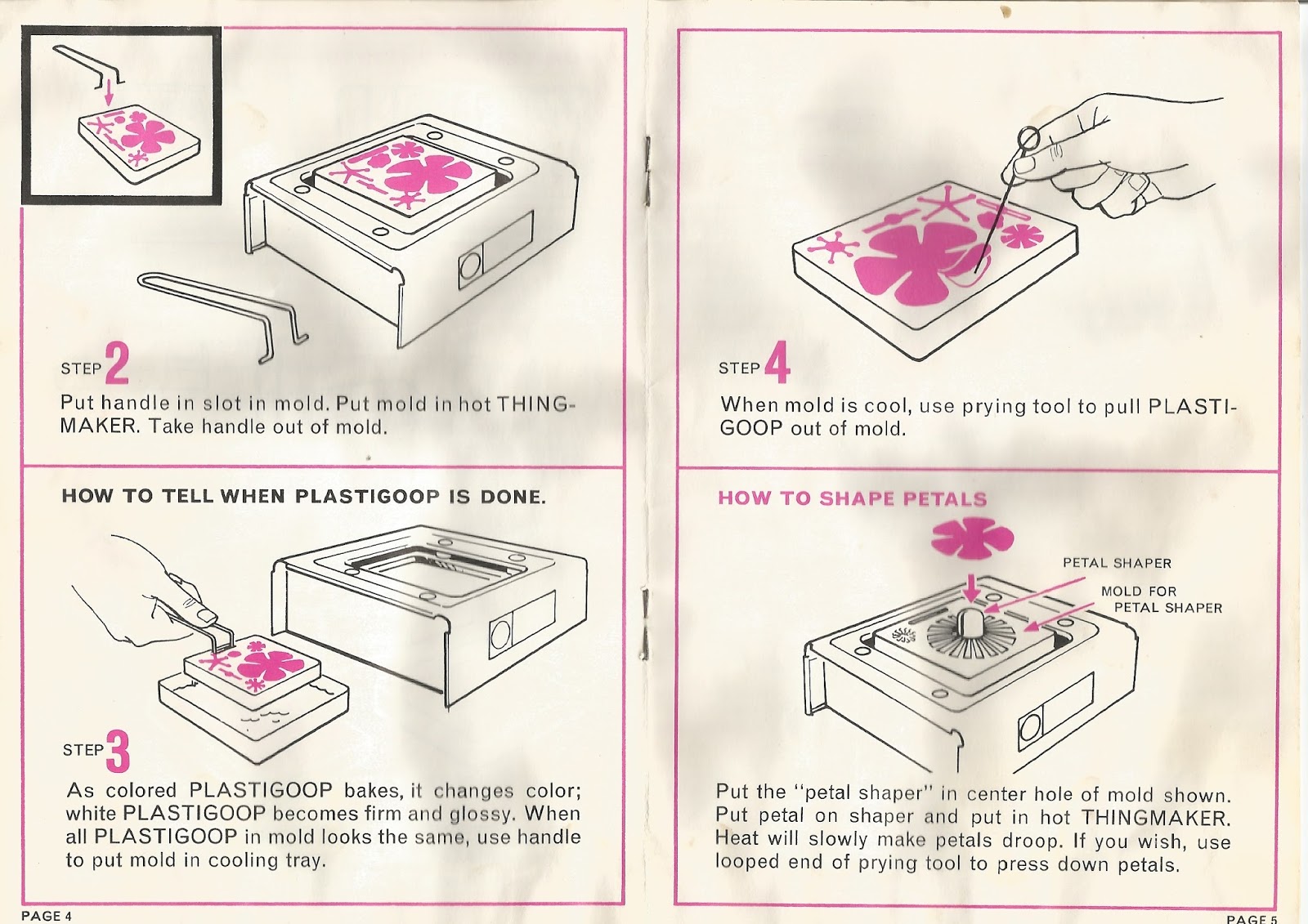Toy-Addict.com: Mattel THINGMAKER Fun Flowers 1967 Instructions & VIDEO