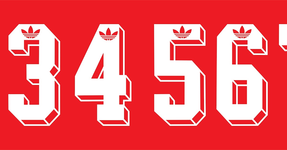 y tipografias vectorizados: Tipografia adidas 90 vector