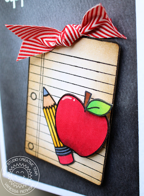 Sunny Studio Stamps: School Time You're A Good Apple Card by Vanessa Menhorn.