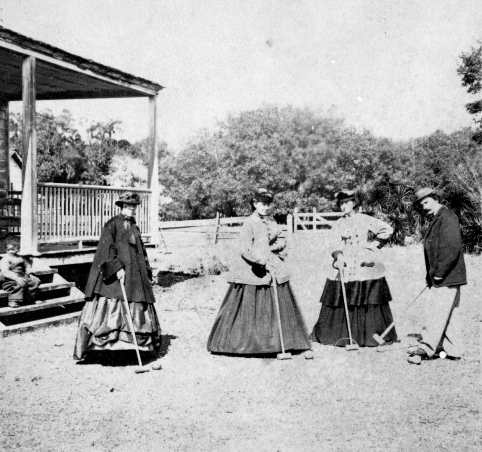 The Chubachus Library of Photographic History A Group Playing Croquet