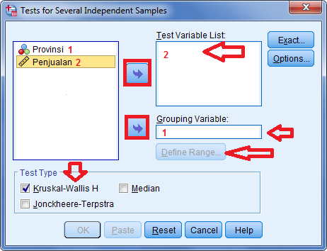 Cara Uji Lebih Dari 2 Sampel Bebas Kruskal Wallis Dengan SPSS - matabaraja.com cara uji spss tatistik uji lebih dari 2 sampel nonparametrik 5