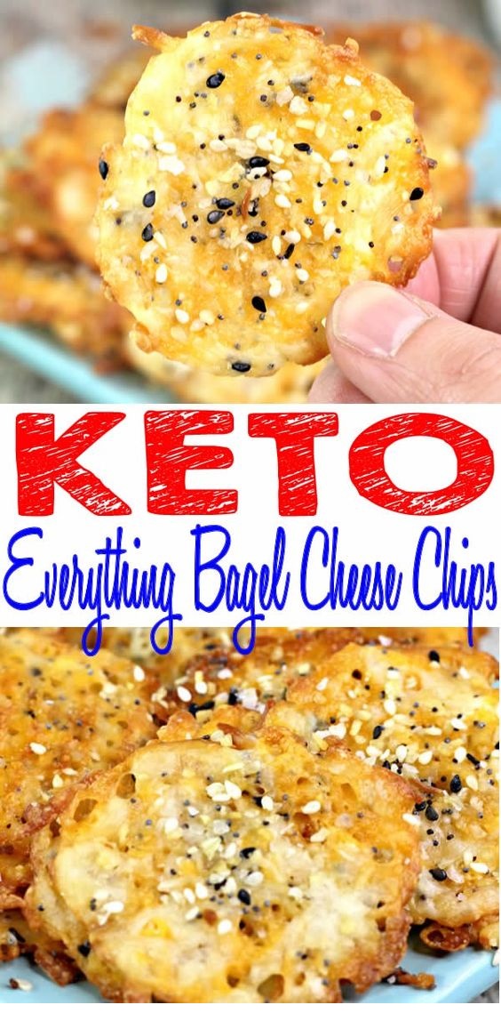 Keto Everything Bagel Cheese Chips