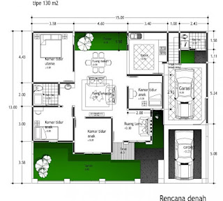 Contoh Denah Rumah Minimalis 3 Kamar Dengan Garasi Mobil Contoh Denah Rumah Minimalis 3 Kamar Dengan Garasi Mobil