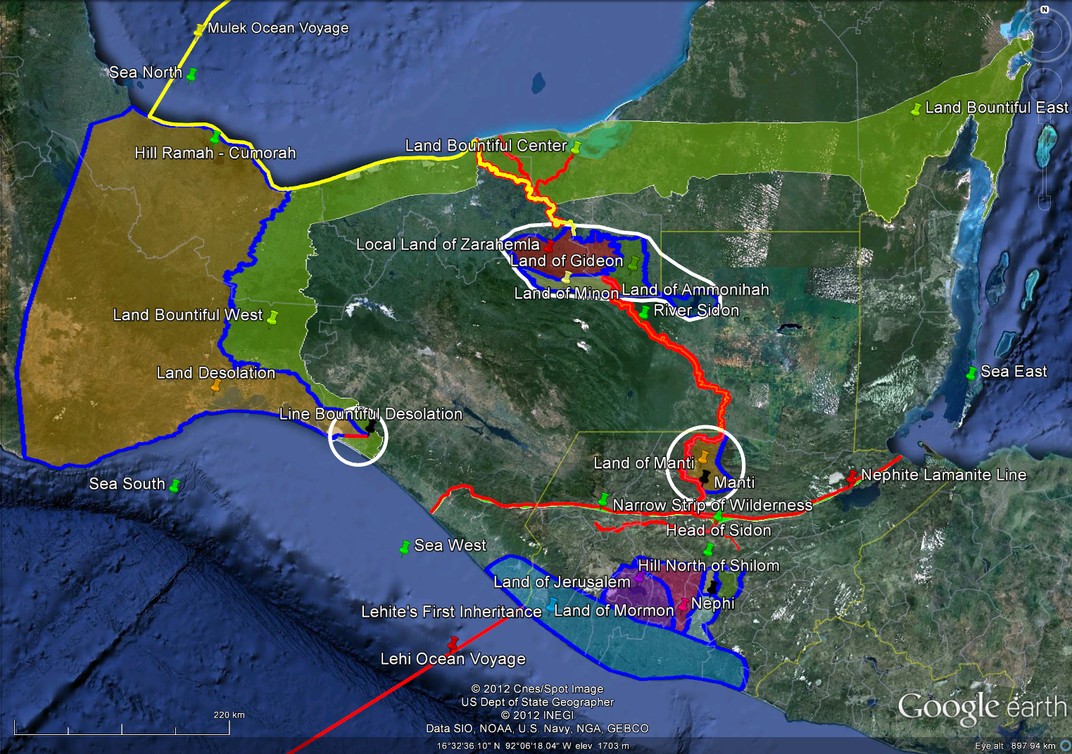 BOOK of MORMON RESOURCES Sidon East then West