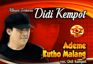 Lirik Lagu Ademe Kutho Malang - Didi Kempot
