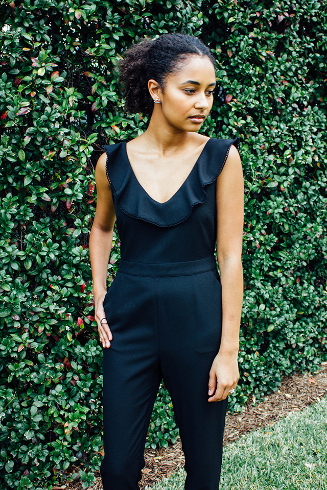 cupcakes and cashmere black jumpsuit
