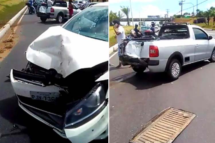 Criminosos batem em carros ao fugir da polícia em Salvador; veja vídeo
