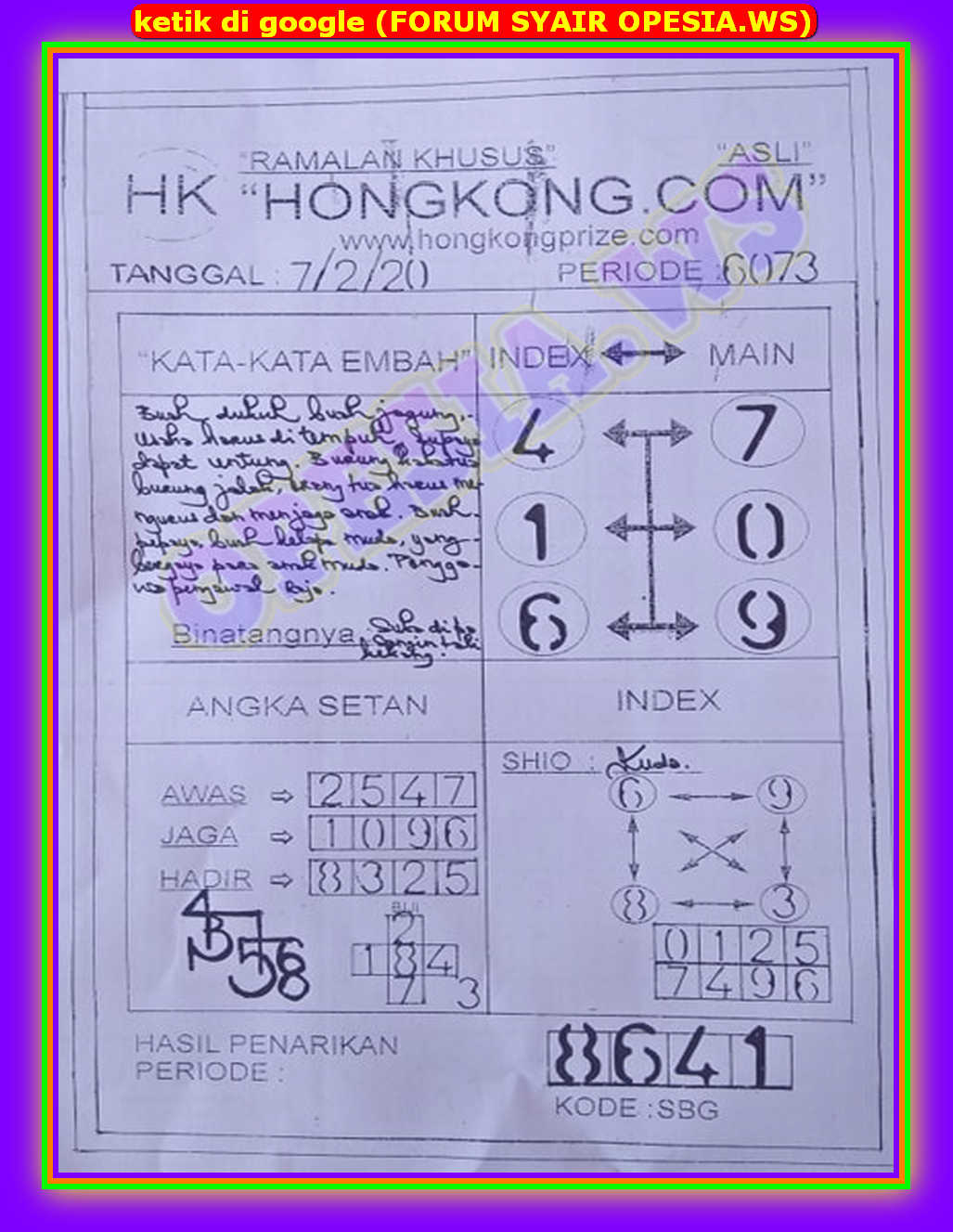 🦔 Kode sentana hk 7 februari 2022