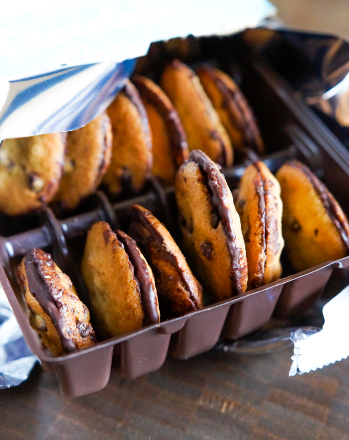 Sweet on trader joe s saturday chocolate chip sandwich cookies bake