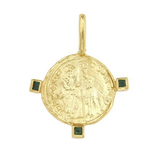 Cleopatra's Bling - Byzantine Venice Domino Contrarini Medallion with three emeralds - Jewellery Blog - Jewellery Curated