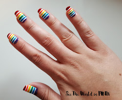 rainbow nails pride manicure week yyc monday nail flexor pain hip seetheworldinpink