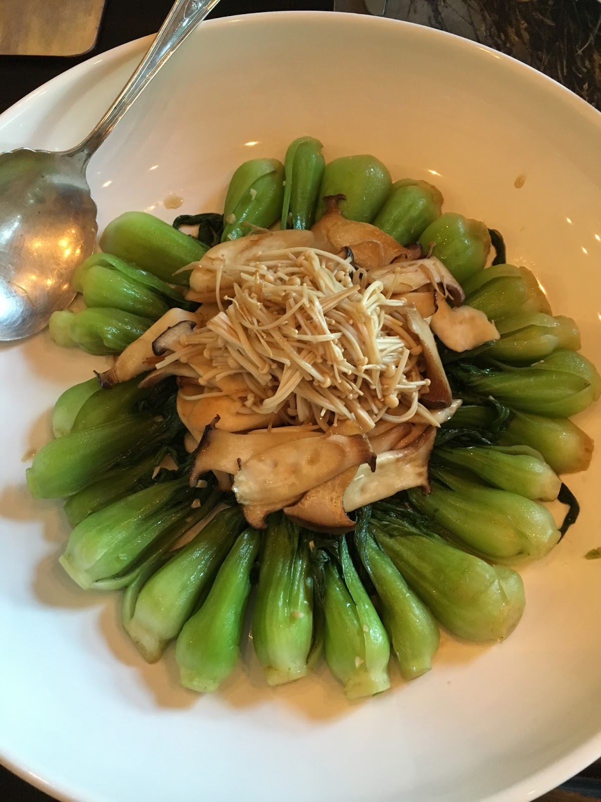 Secret Women's Recipes Baby Bok Choy and Oyster Mushrooms