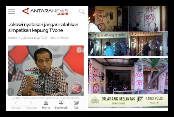 Heboh Persekusi, Masih Ingat Jokowi Nyatakan Jangan Salahkan Simpatisan Kepung TVone "Salah Sendiri Manas-manasin"