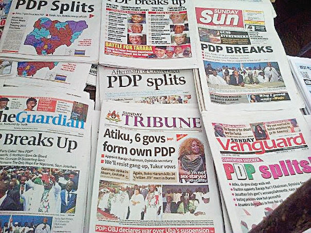 Nigerian Newspapers: Top 10 Headlines Today Thursday, 14th March, 2019 Nigeria News, Naija News, Nigeria breaking news, Nigeria newspapers today, Nigeria news today, Latest Nigeria Newspapers, Latest Nigeria news, Nigeria news today headlines, Baba News Headlines Today, breaking news today