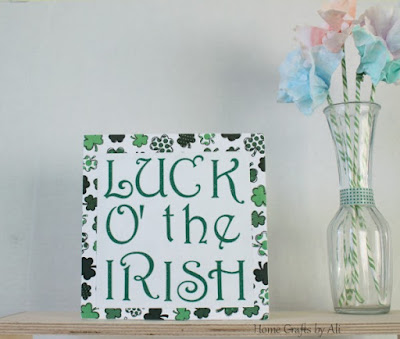 DIY Luck o' the Irish decor St Patrick's Day tutorial 