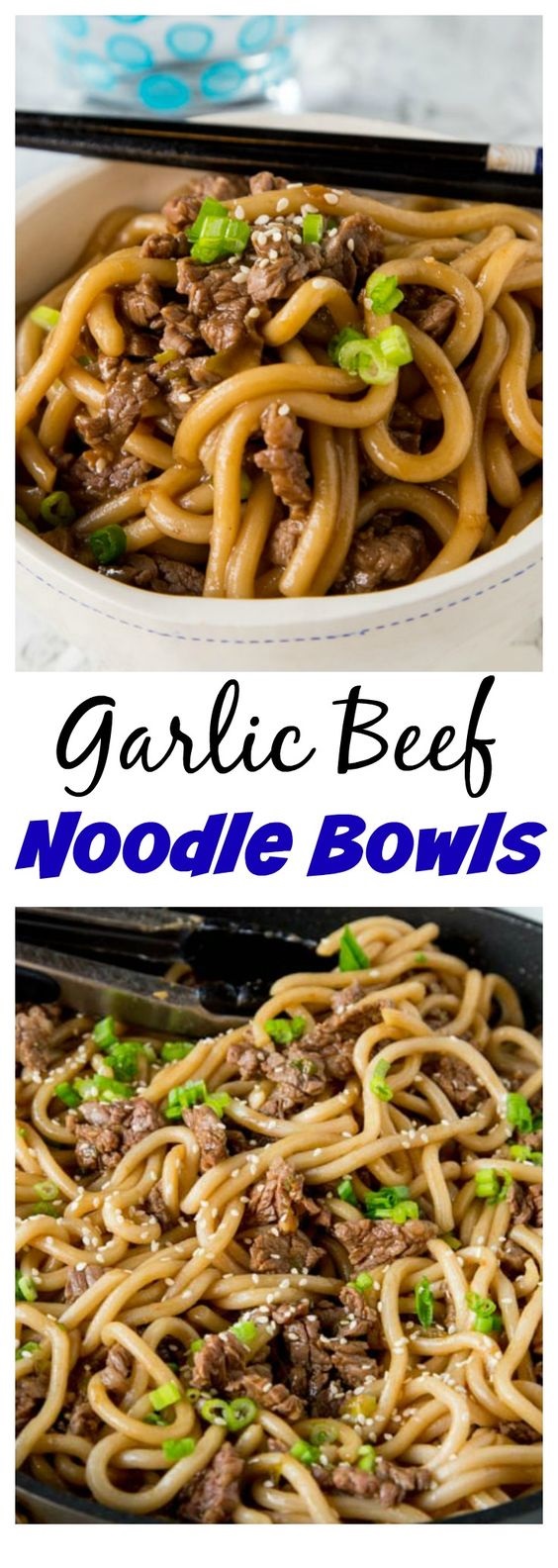 Garlic Beef Noodle Bowls