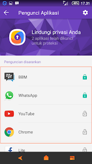 Mengunci Aplikasi Android dg 360 Security