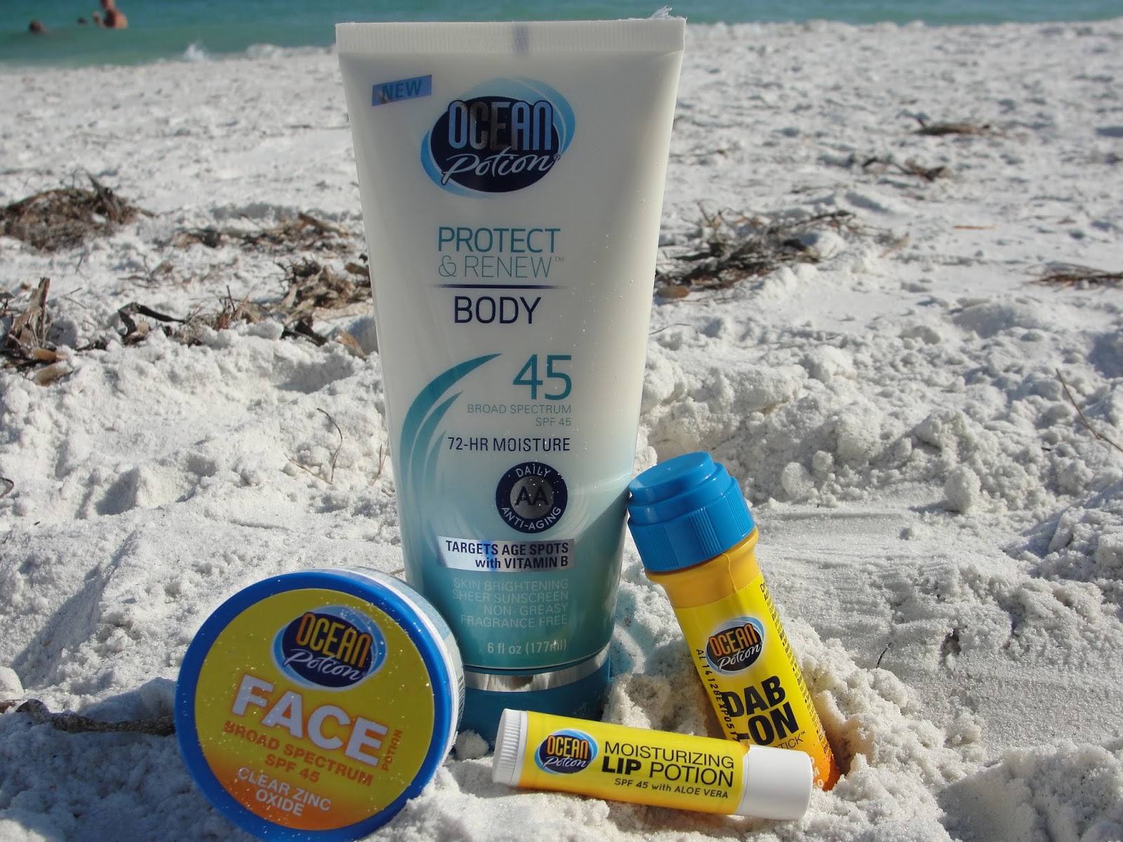ocean potion clear zinc oxide spf 45