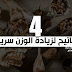 4 مفاتيح لزيادة الوزن سريعاً! 4 مفاتيح لزيادة الوزن سريعاً!