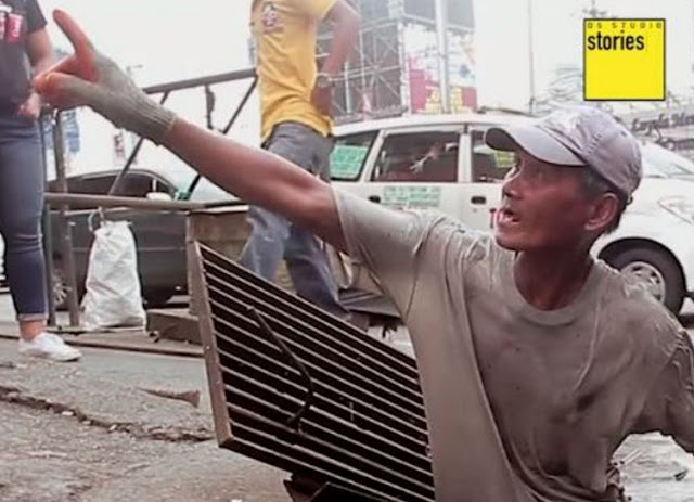  'Itong trabaho kung ito' ito ang ibinubuhay ko sa mga anak ko' - 63-Year-Old Man Is Proud Of Serving The Government By Cleaning Canals! 