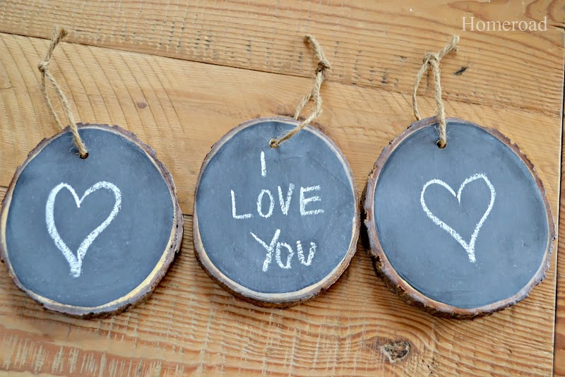 Wood Slice Mini Chalkboards