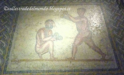 Mosaico dei due pugili