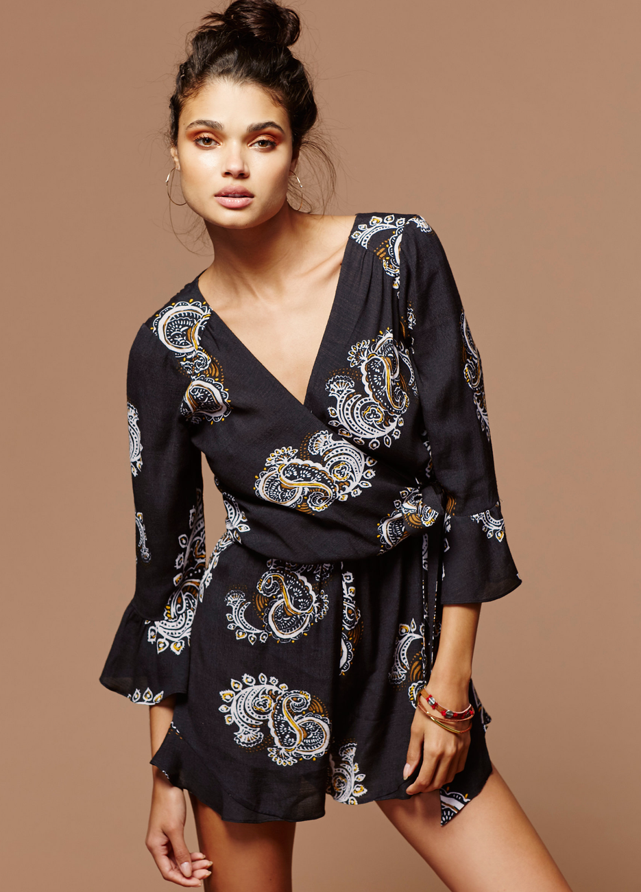 Free People All The Right Ruffles Romper