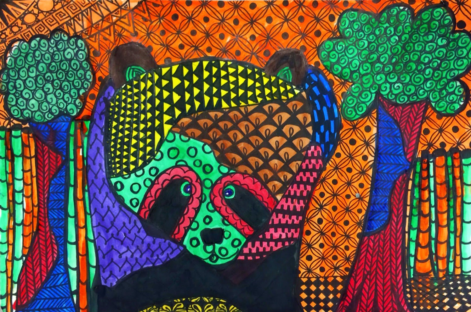 Color Me Michelle: 5th Grade: Zentangle Animals