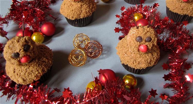 Rudolph the red-nosed-reindeer Cupcakes - Rentier-Cupcakes 2