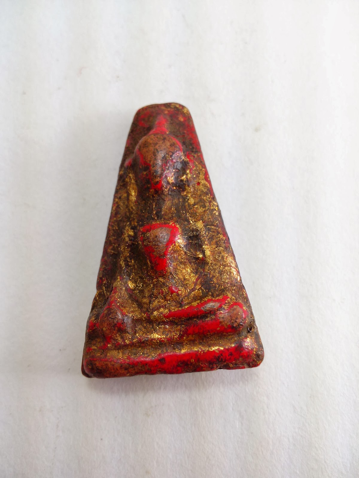 Statue Palm receive Property Fortune Brass Thai Amulet Talisman Yant mascot