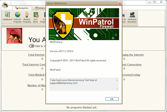 Screenshot WinPatrol Firewall 2017.5.1010 Full Version Screenshot WinPatrol Firewall 2017.5.1010 Full Version