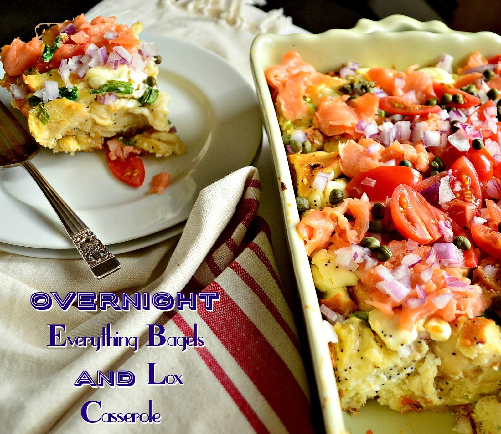 This is How I Cook Overnight Everything Bagels and Lox Casserole