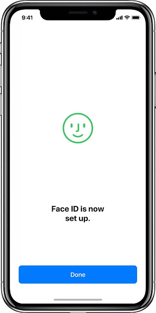 كيفية اعداد بصمة الوجه Face ID في ايفون X