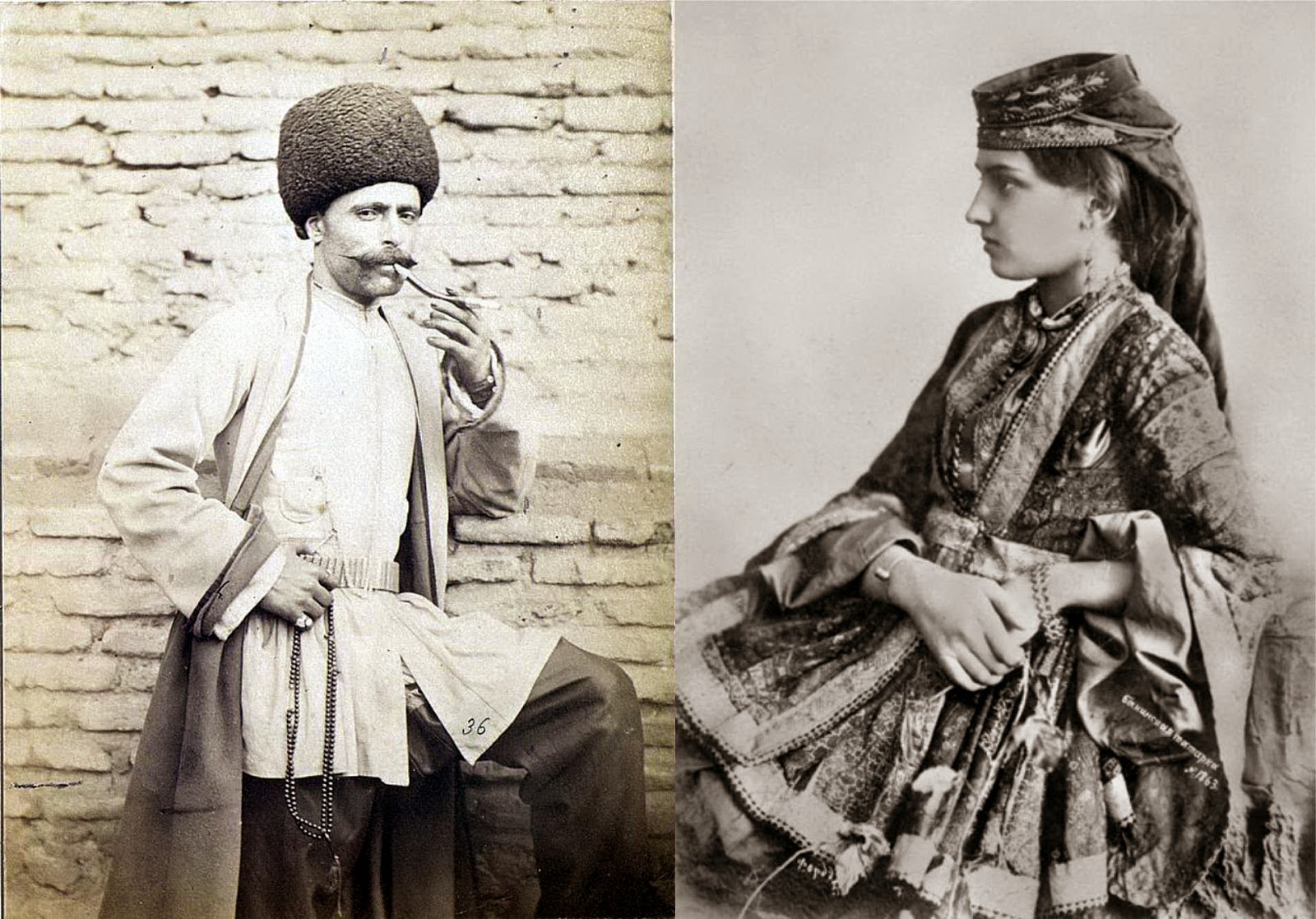 Азербайджанские костюмы конца XIX века