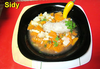 Supa de legume cu gaturi de curcan