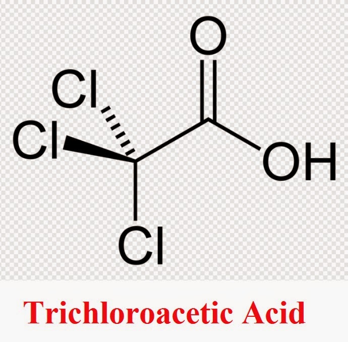 trichloroacetic acid chemical formula model diagram