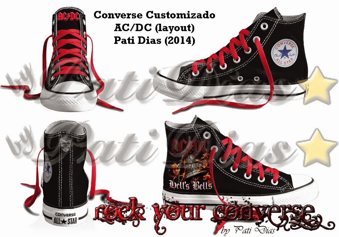 Converse All Star Customizado - Rock Your Converse!: Banda AC/DC