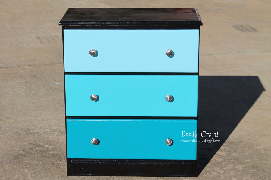 Aqua Ombre Chest Of Drawers