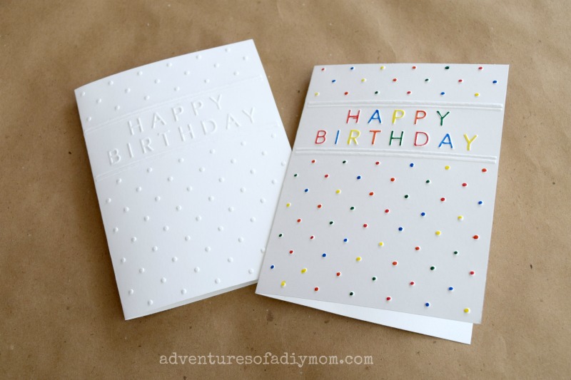 DIY Birthday Card Organizer