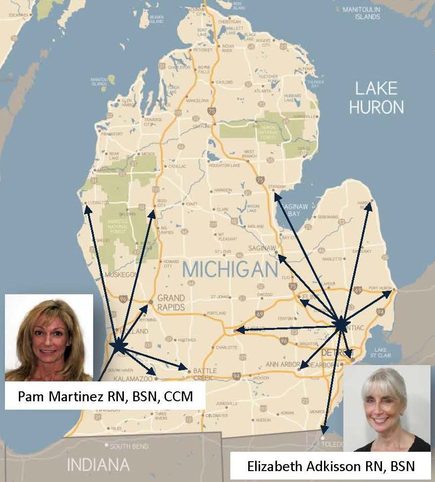 pam and elizabeth are ready to handle your michigan work comp and auto pip claims with the quality and excellence you have come to rely on from our triune pam and elizabeth are ready to handle your michigan work comp and auto pip claims with the quality and excellence you have come to rely on from our triune