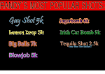 Best Shots Menu