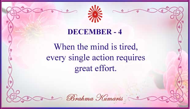 December 4 Thought For The Day December 4