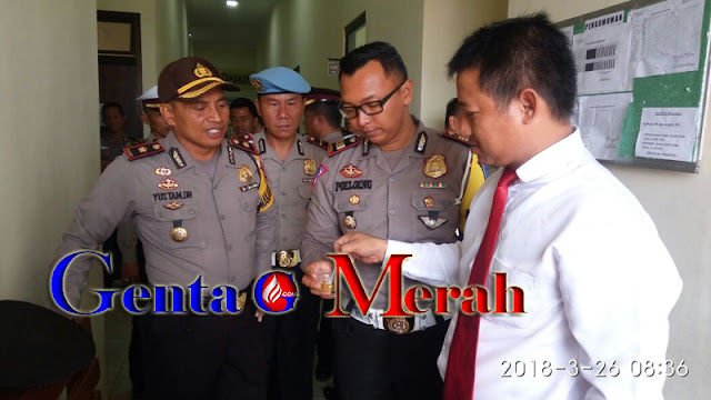 Hindari Penyalahgunaan Narkoba, 30 Perwira Polres Pesawaran Tes Urine