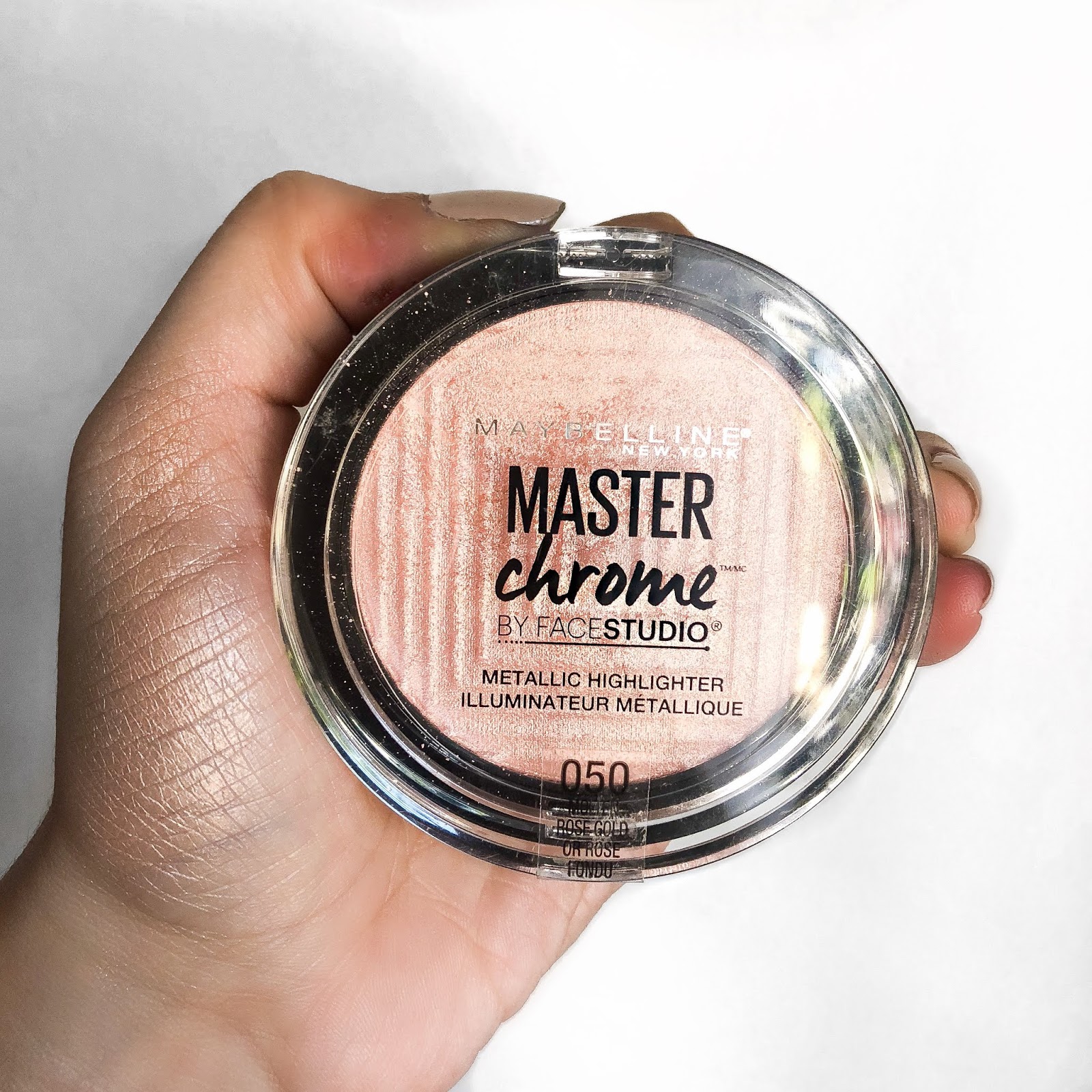 Master Chrome de Maybelline en Rose Gold Testeadora
