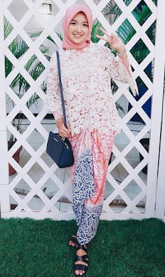 Baju muslim brokat model atasan Baju muslim brokat model atasan