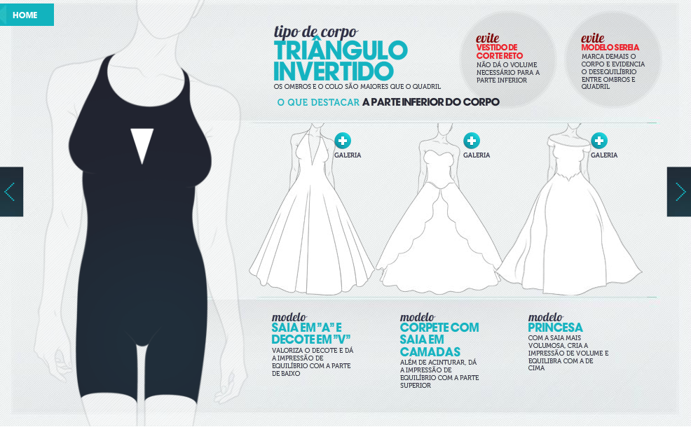 O vestido certo para cada tipo físico