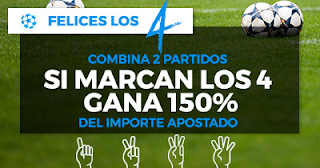 Paston Promocion Champions combina 2 partidos 10-11 abril Paston Promocion Champions combina 2 partidos 10-11 abril